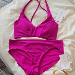 Athleta Fuchsia Bikini Set